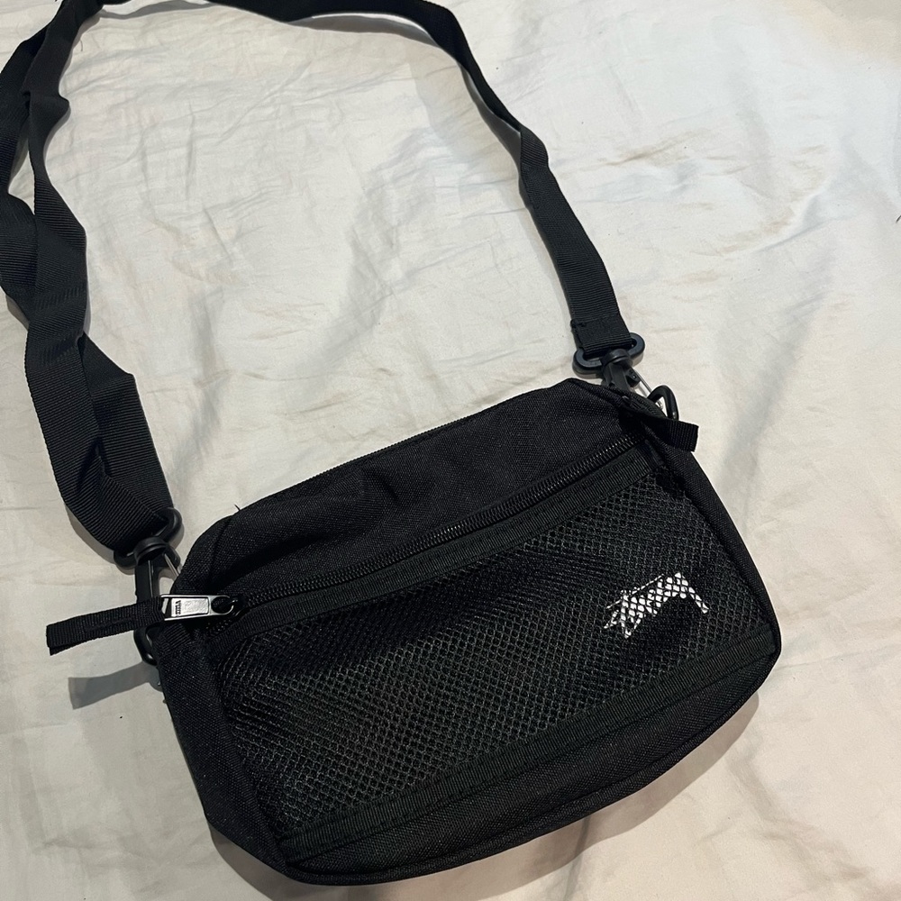 Stussy Black Messenger Bag
